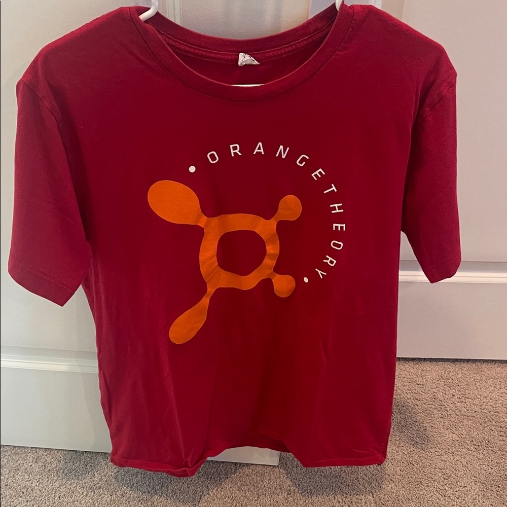 Orangetheory Tee in Red with Orange OTF Logo